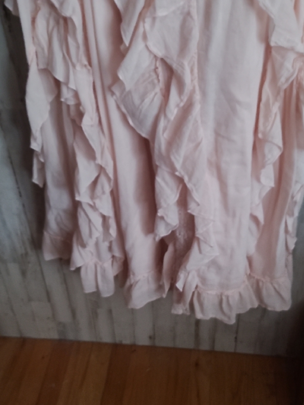 VENUS Blush Pink Ruffle Maxi Dress - Picture 5 of 7